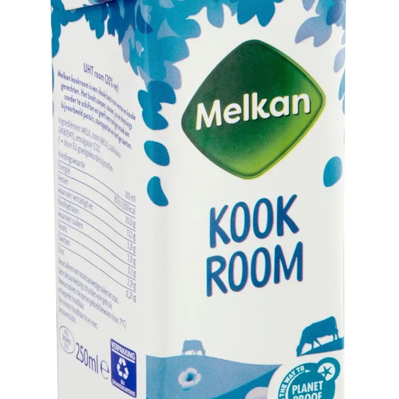 Melkan Houdbare Kookroom 20% 250ml